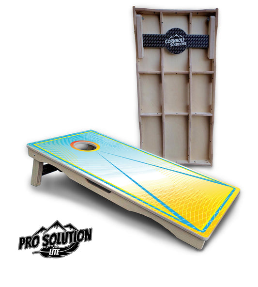 Summer Gradient Cornhole Boards - Pro Solution Lite Series