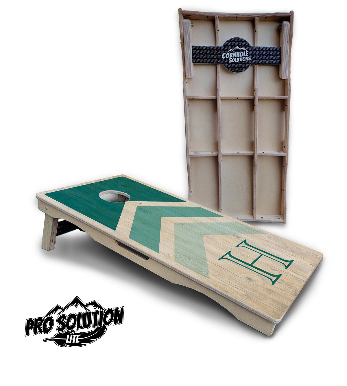 Teal Wedding Arrows Cornhole Boards – Pro Lite or Pro Elite