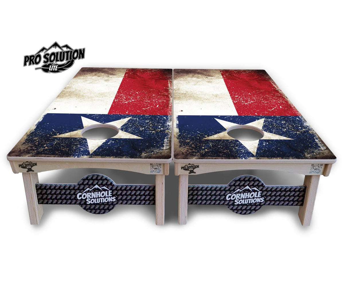 Distressed Texas Flag Cornhole Boards – Pro Lite or Pro Elite