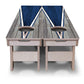 Cornhole Training Boards - Grey and Blue