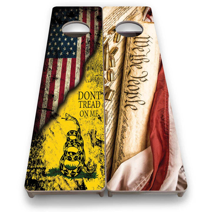 Cornhole Training Boards - DTOM / We The People Split Set