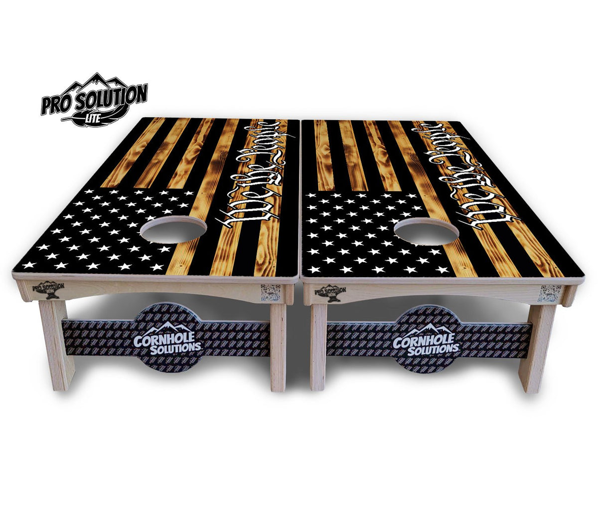 WTP Rustic Flag Cornhole Boards – Pro Lite or Pro Elite