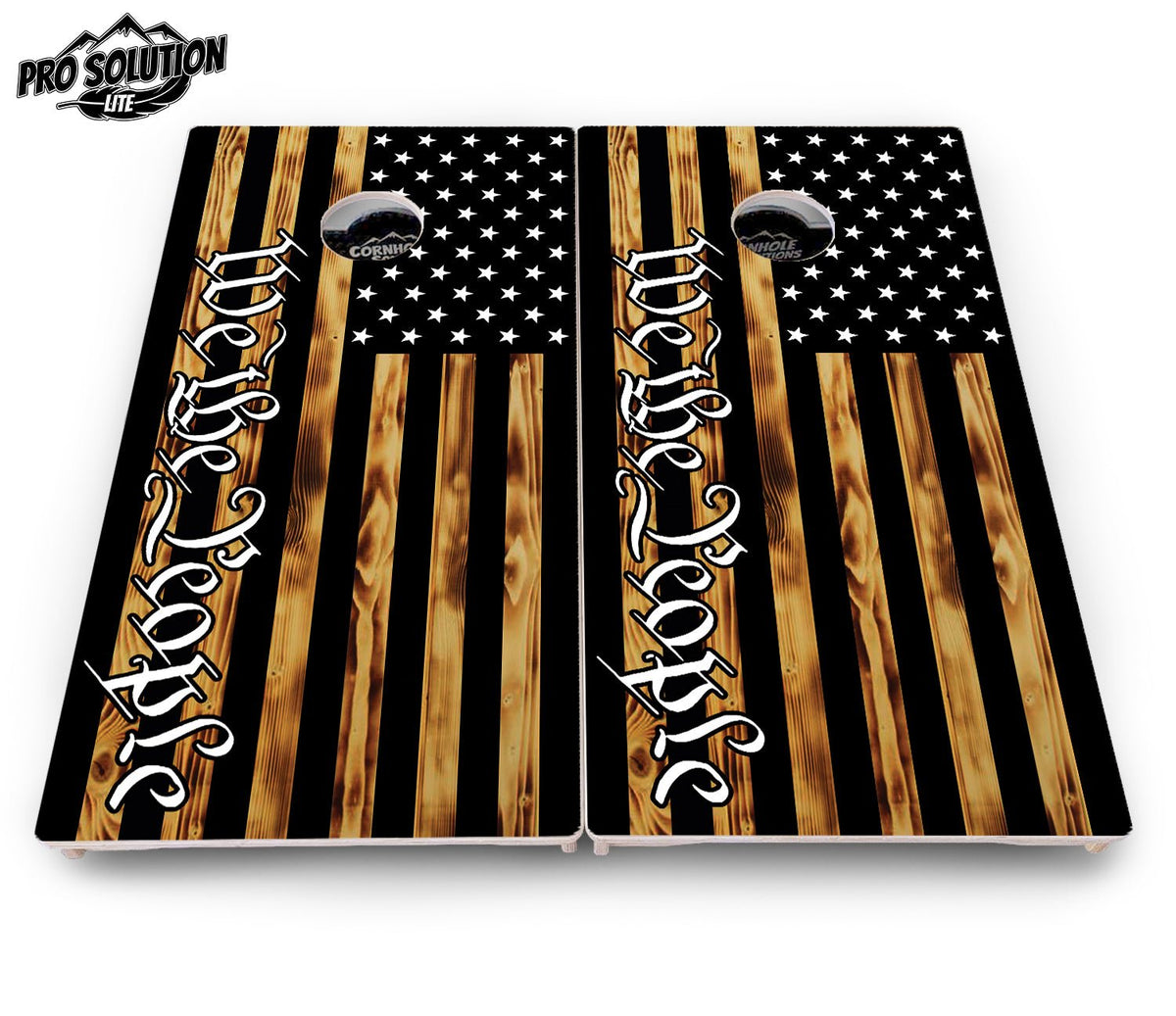 WTP Rustic Flag Cornhole Boards – Pro Lite or Pro Elite