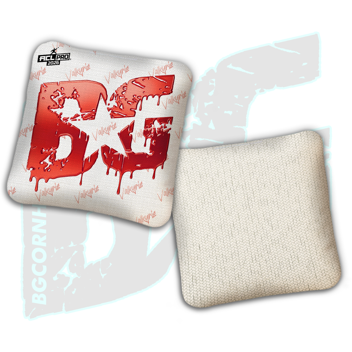 2026 BG Multiple Bag Models "White Liquid Gold" - ACL Pro Stamped Cornhole Bags - SET OF 4 BAGS