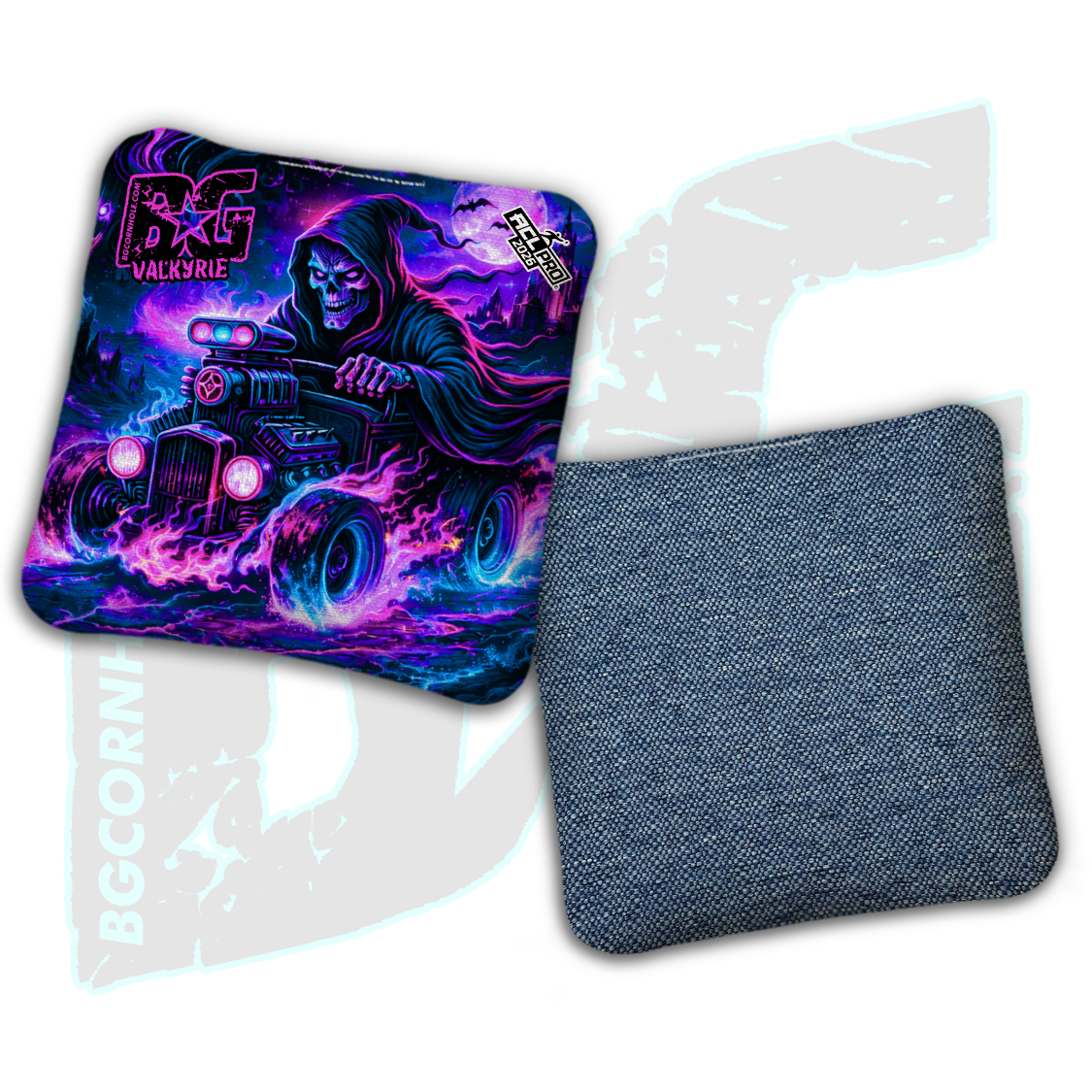 2026 BG Multiple Bag Models "Reaper's Ride" - ACL Pro Stamped Cornhole Bags - SET OF 4 BAGS