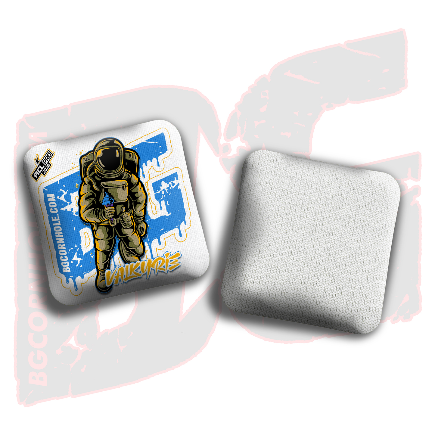 2026 BG Multiple Bag Models "White Ice Cream Astro" - ACL Pro Stamped Cornhole Bags - SET OF 4 BAGS