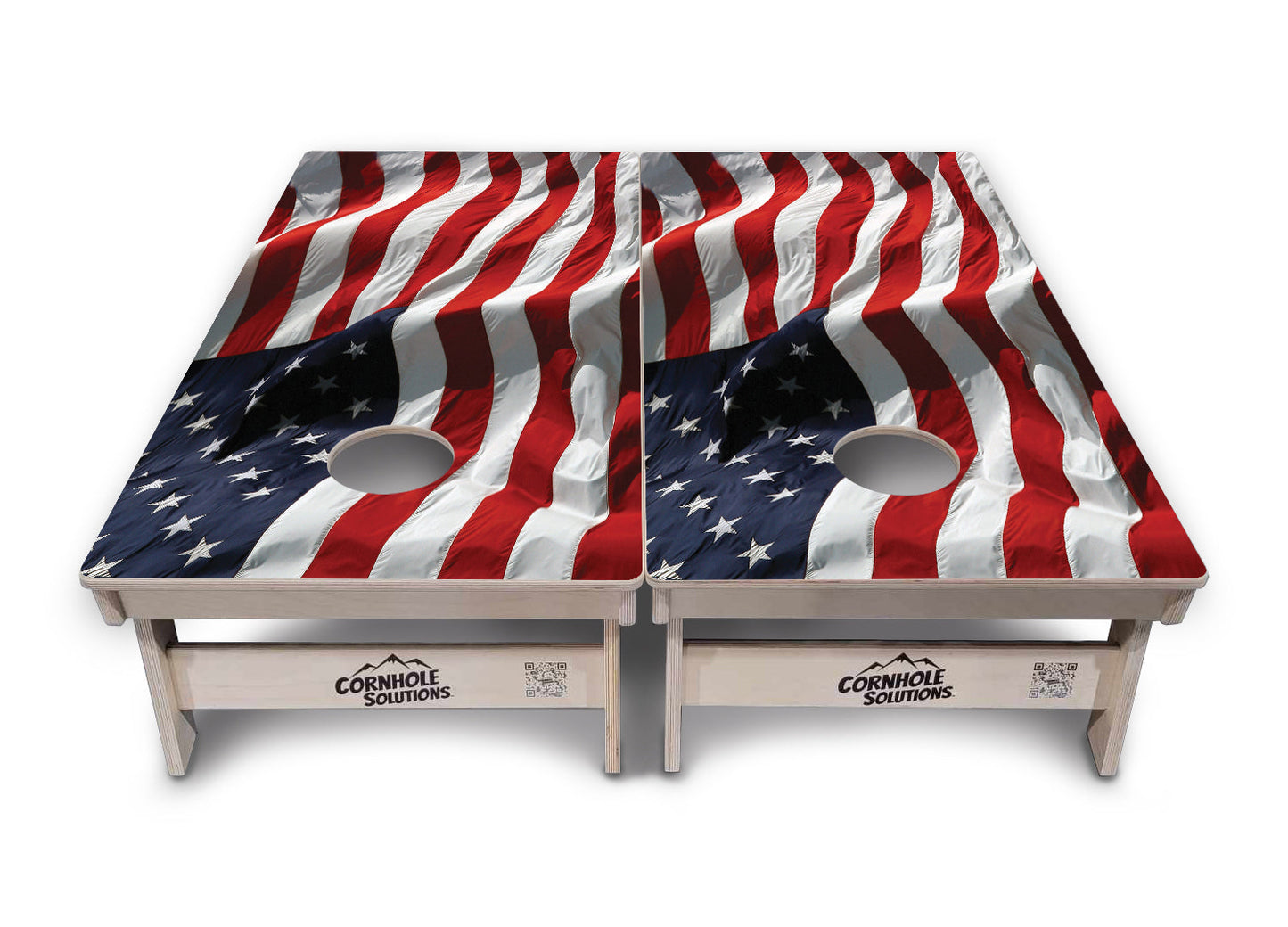 Waving Flag Cornhole Boards - Professional Tournament Series