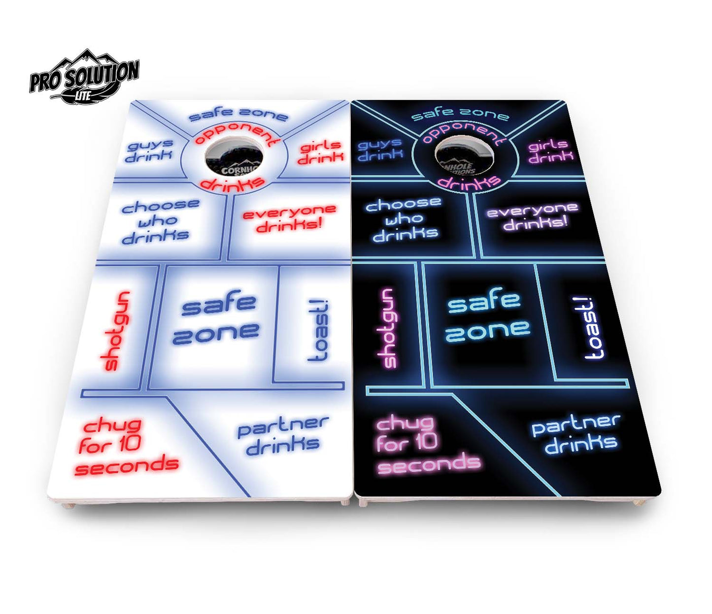Drinking Game Cornhole Boards - Pro Solution Lite Series