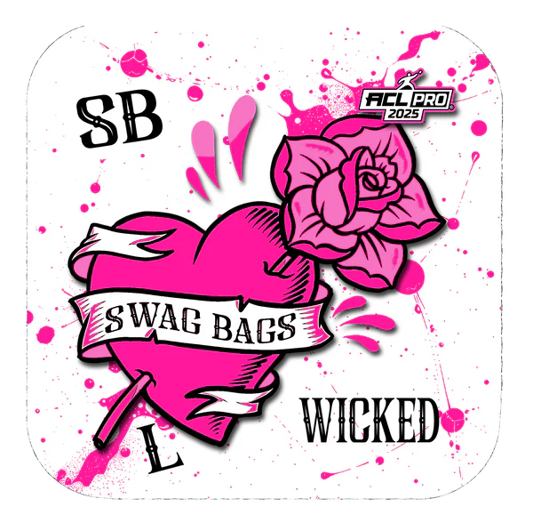 Swag Bags Cornhole - Wicked L - Rosebud