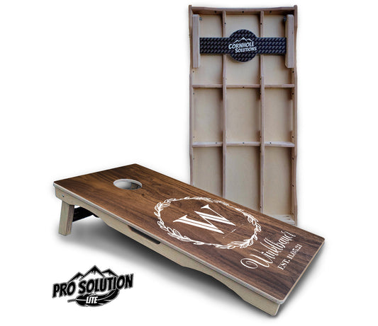 Wreath Cornhole Boards - Pro Solution Lite Series