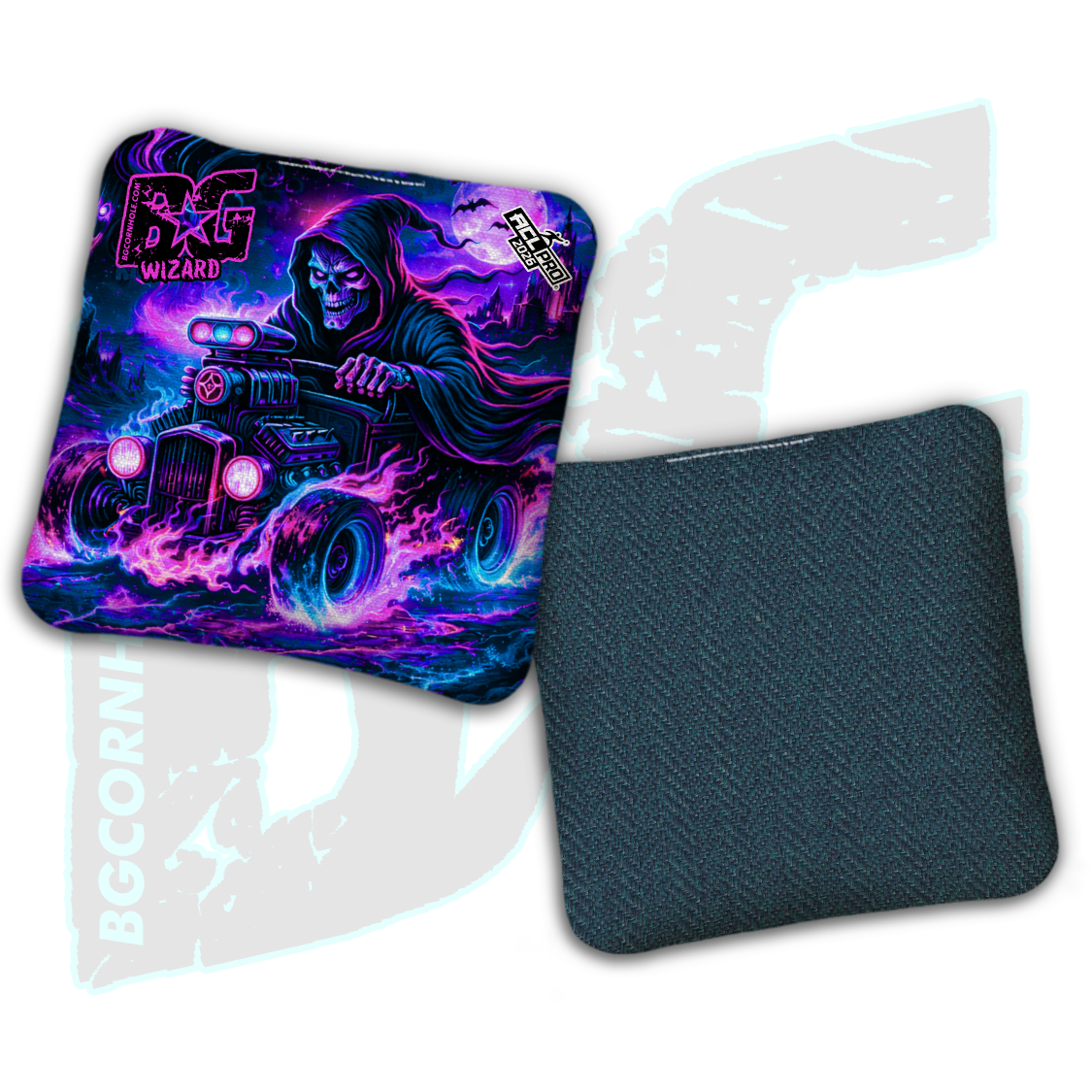 2026 BG Multiple Bag Models "Reaper's Ride" - ACL Pro Stamped Cornhole Bags - SET OF 4 BAGS