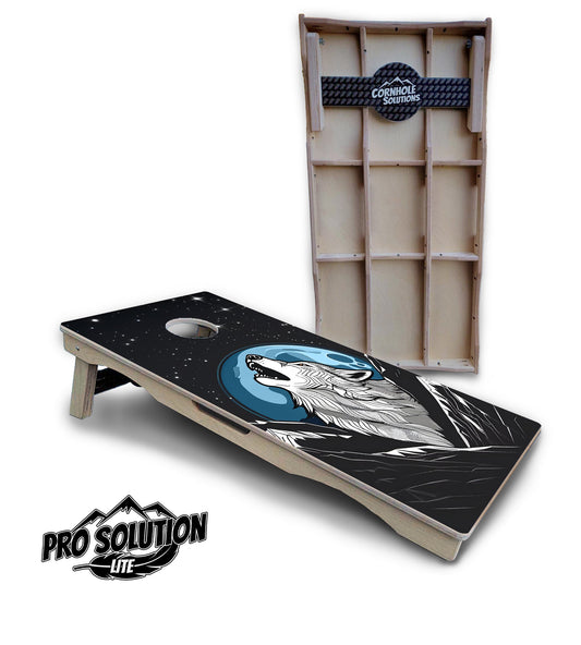 Wolf Howling Cornhole Boards - Pro Solution Lite Series