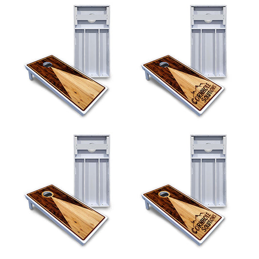 Wooden Triangle Cornhole Boards - All Weather Series