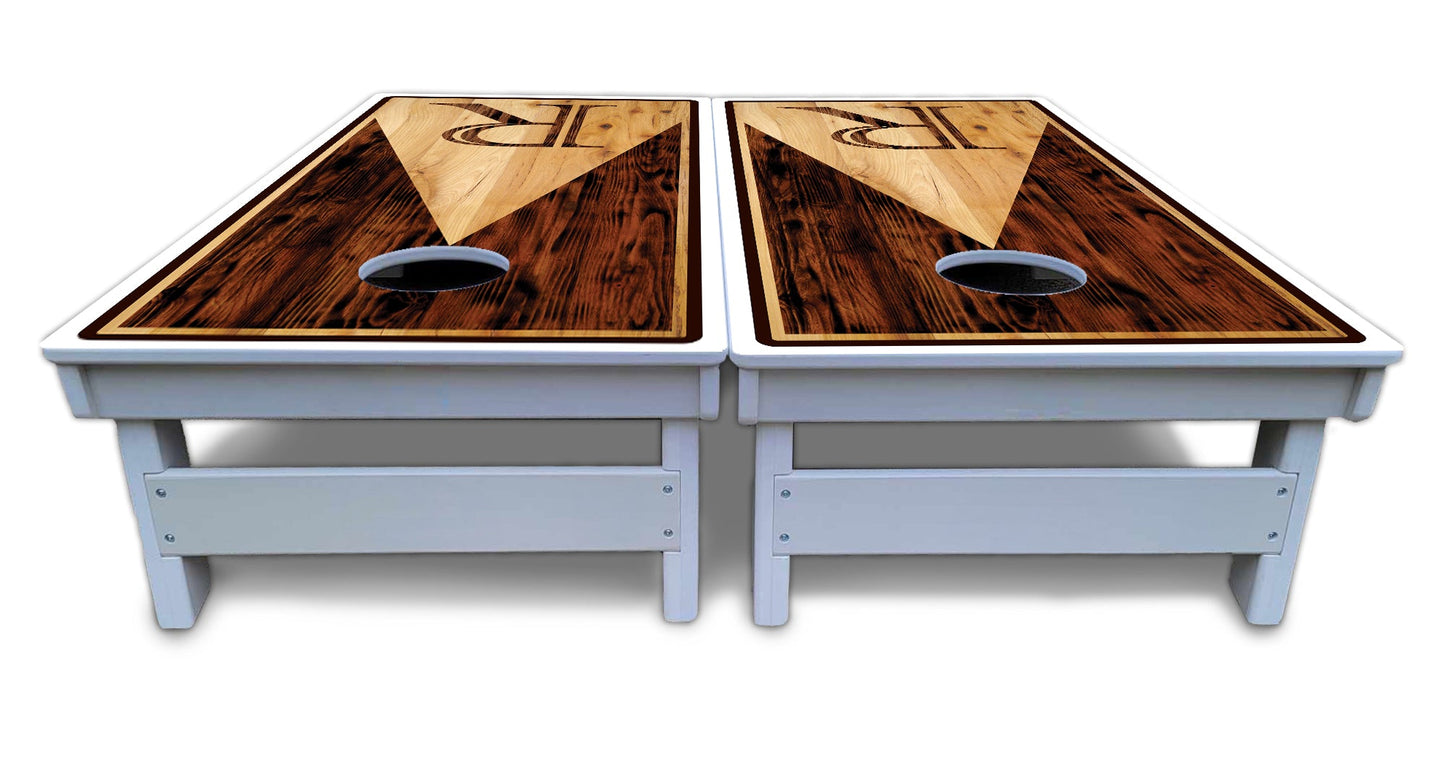 Wooden Triangle Letter Cornhole Boards - All Weather Series
