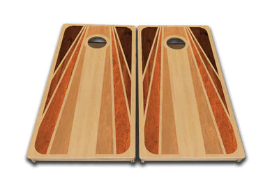 Tournament Quality Cornhole Boards - Retro Wood Design