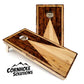 Tournament Quality Cornhole Boards - Wooden Triangle Design