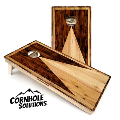 Tournament Quality Cornhole Boards - Wooden Triangle Design