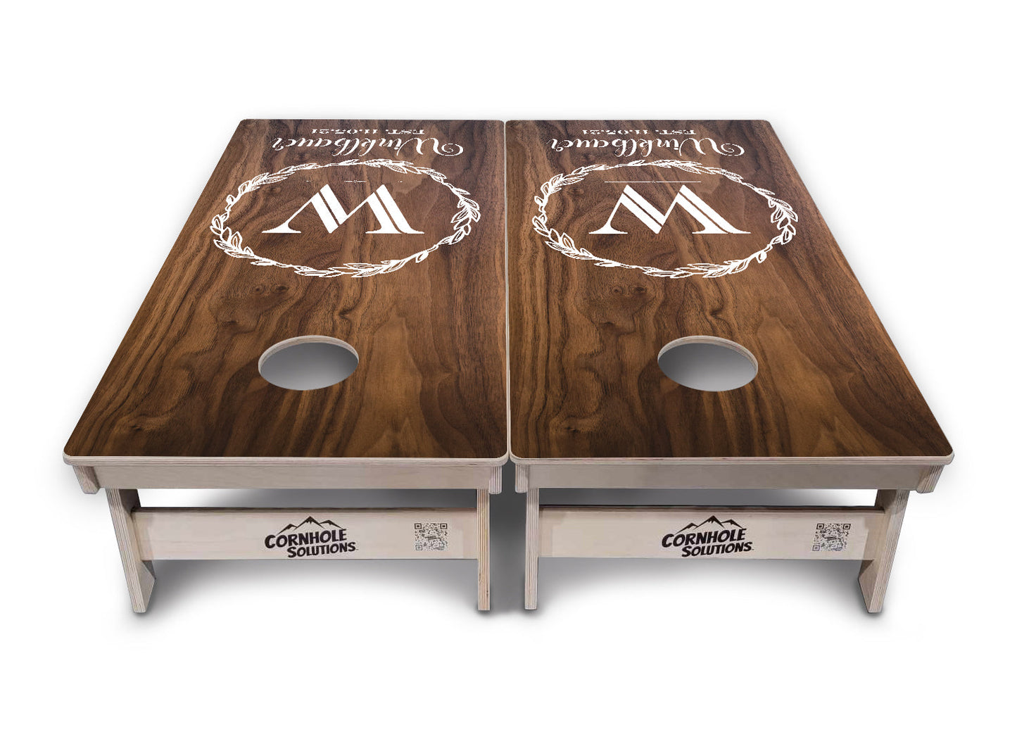 Wreath Design Cornhole Boards - Professional Tournament Series