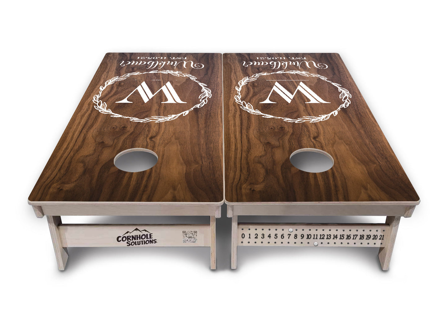 Wreath Design Cornhole Boards - Professional Tournament Series