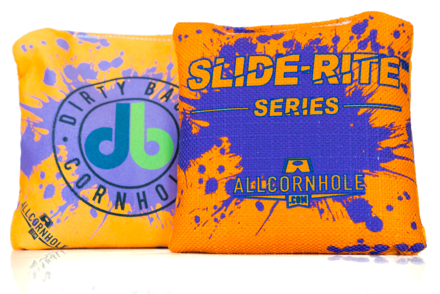 Slide Rite Cornhole Bags - Neon Paint Splatter (Set of 4)