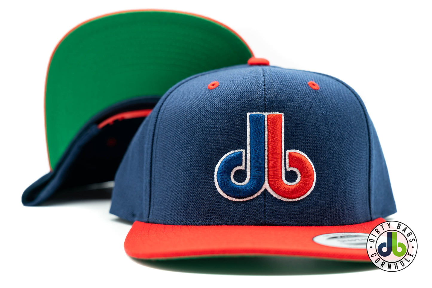 Navy Blue  and Red db Hat