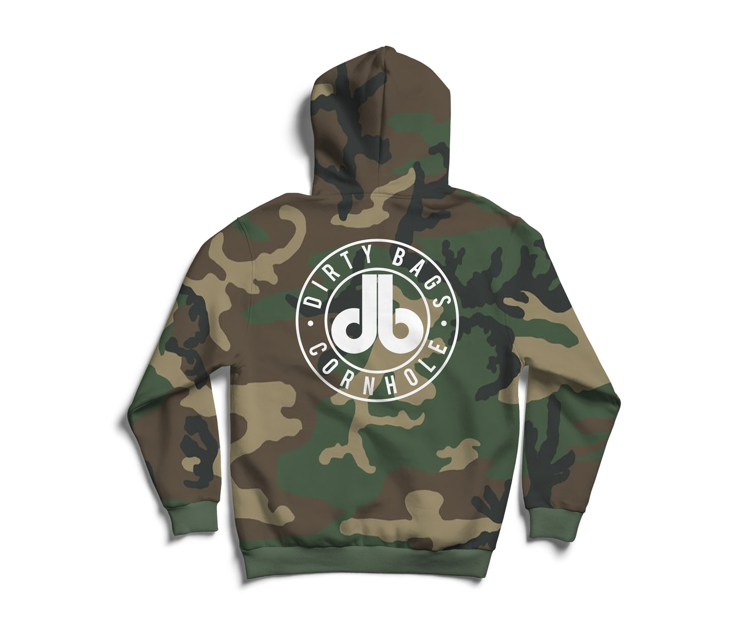 Camouflage Pullover Hoodie - White db Logo