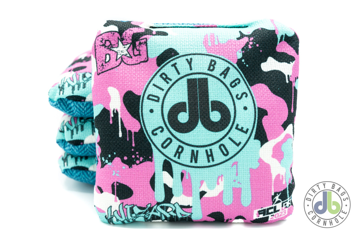 Cornhole Bags Graffiti paint drip