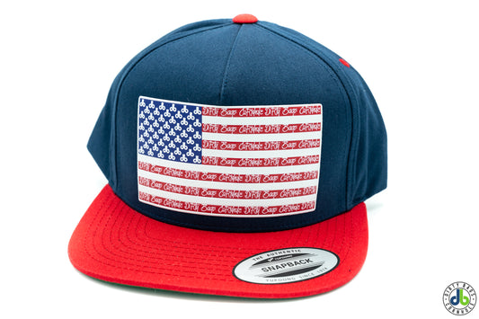 Large db USA Flag Patch Hats