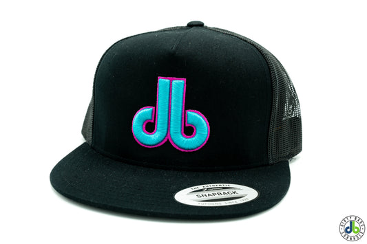 Turquoise and Hot Pink db hat
