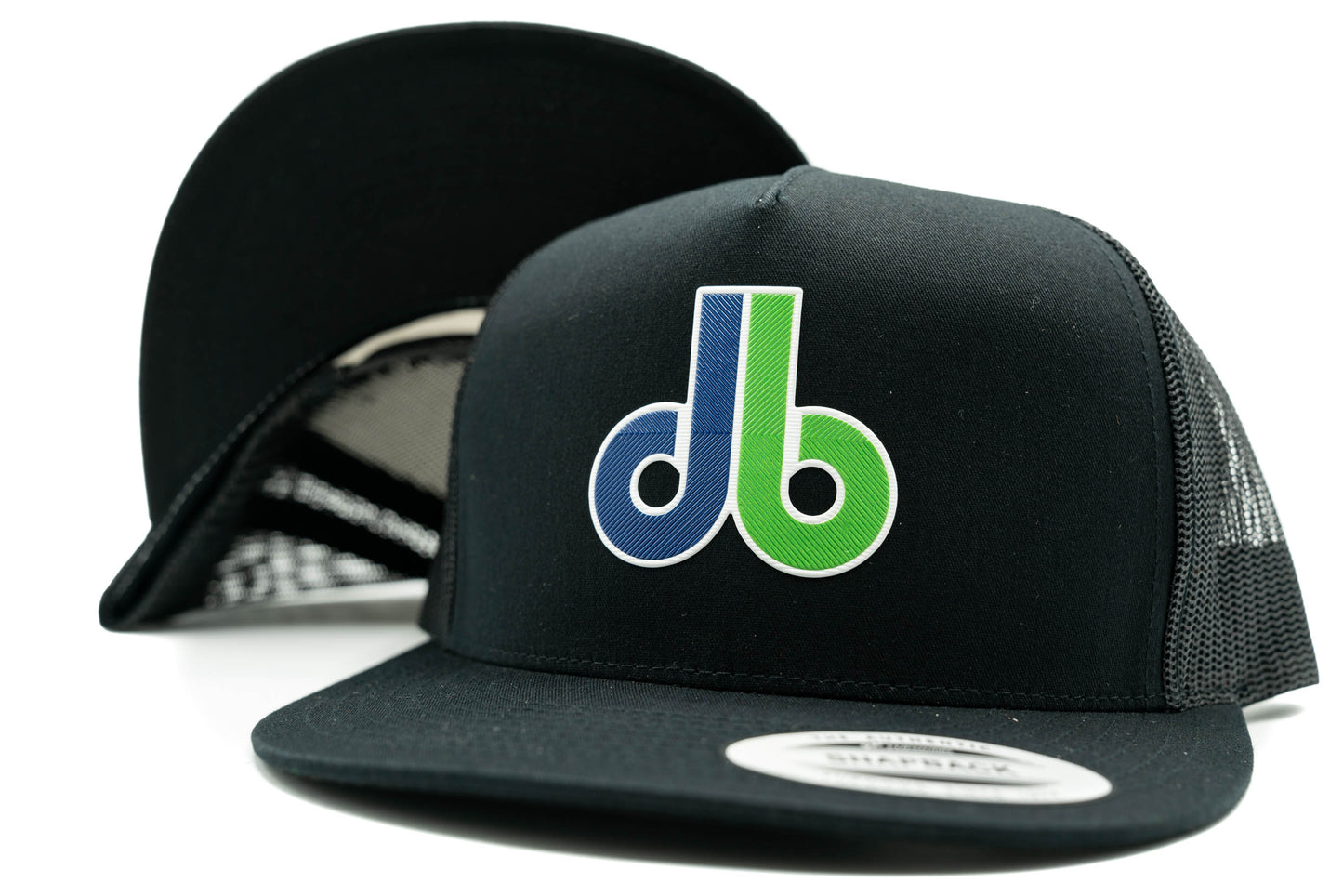 db Beveled Patch Hat - Black Snapback