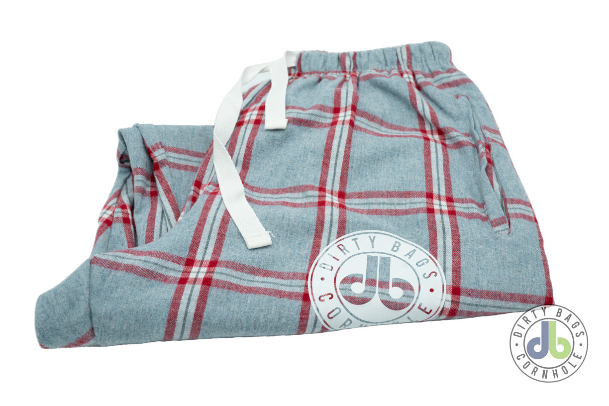 db Flannel Loungewear Pants - Red/Gray/White