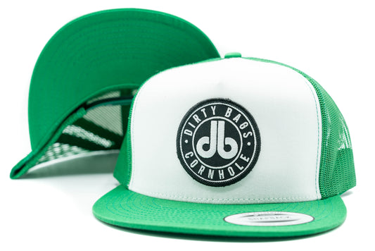 db Black Patch Hat - White / Green