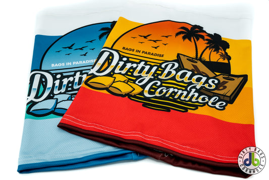 Dirty Bags Cornhole Gaiter- "Bags in Paradise"