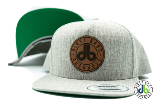db Leather Patch Hat  - Heather Gray