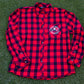Dirty Bags Cornhole Flannel - Red / Black