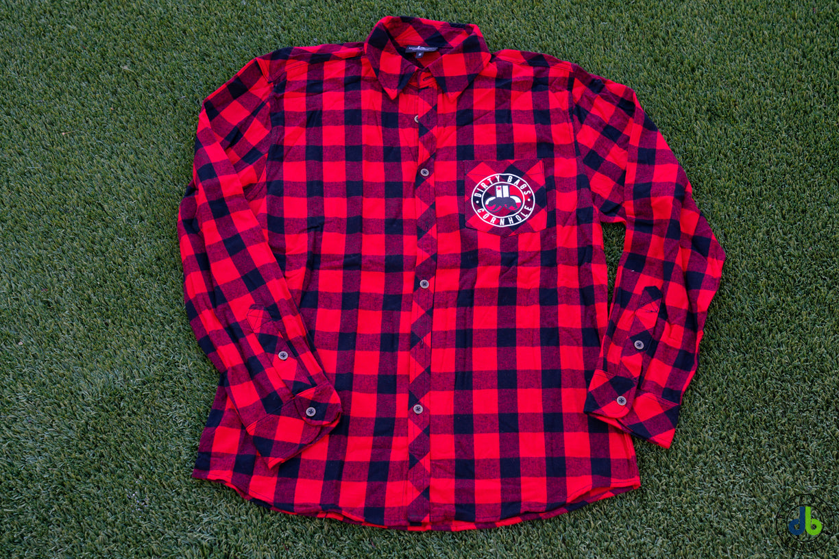 Dirty Bags Cornhole Flannel - Red / Black