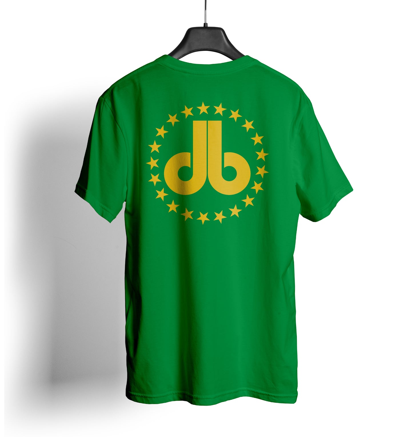 Cornhole T Shirt - Green with Gold Stars