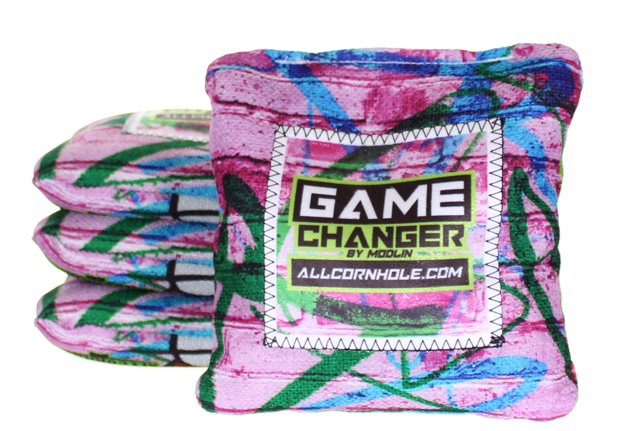 Game Changer Cornhole Bags - All Cornhole Graffiti Edition (Set - 4 Bags)