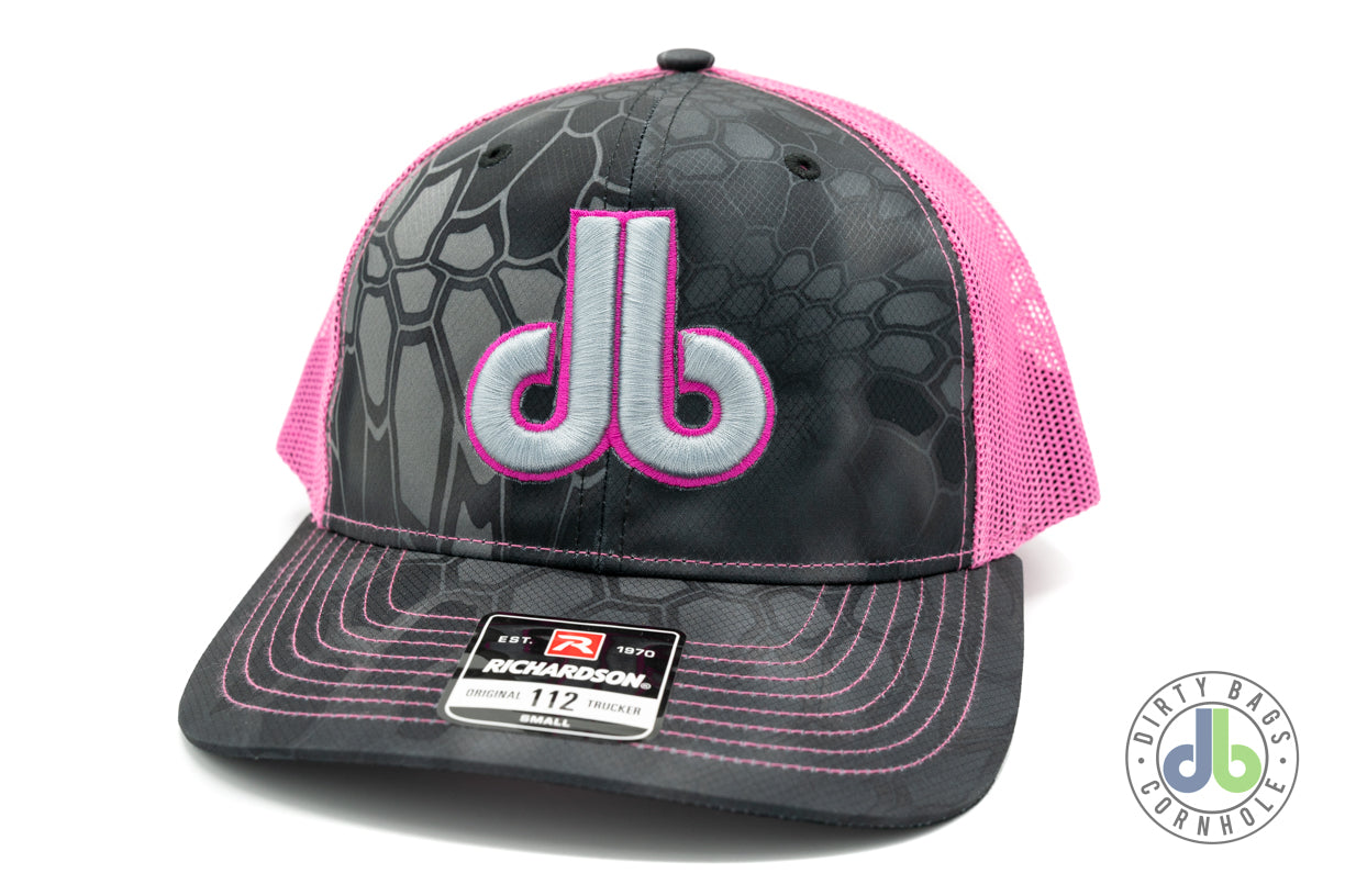 Hat - Pink and Silver Kriptek Camo Hat