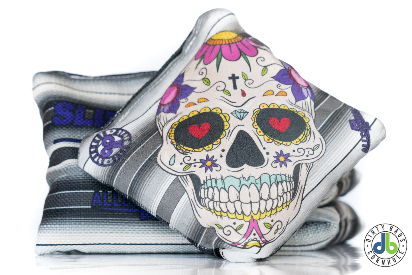 Slide Rite Cornhole Bags - DBC Sugar Skulls (Set of 4)