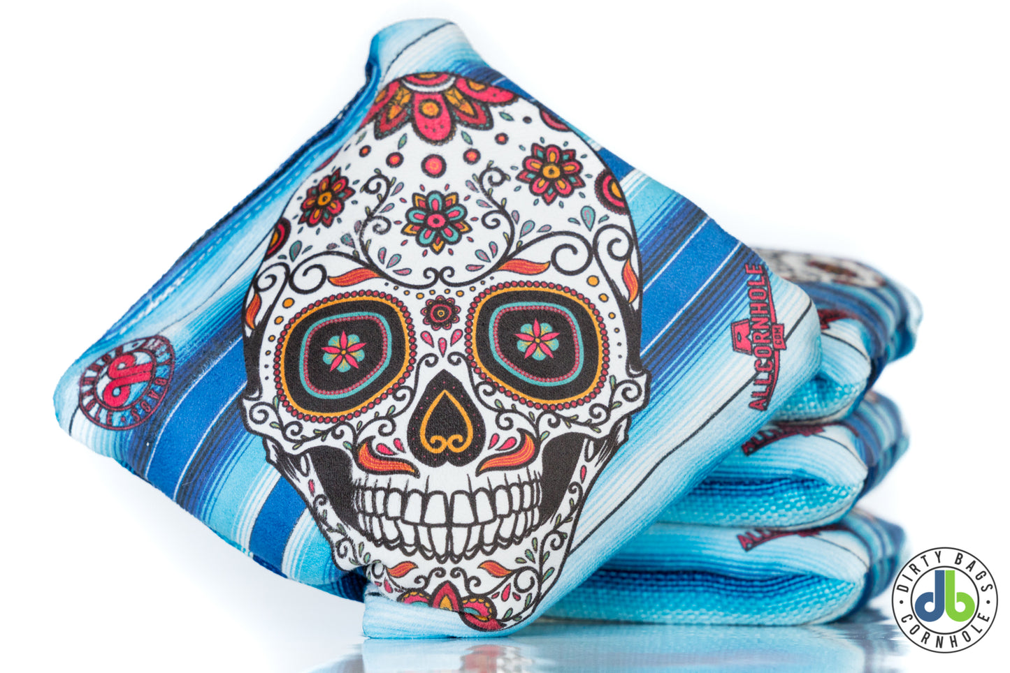 Slide Rite Cornhole Bags - DBC Sugar Skulls (Set of 4)