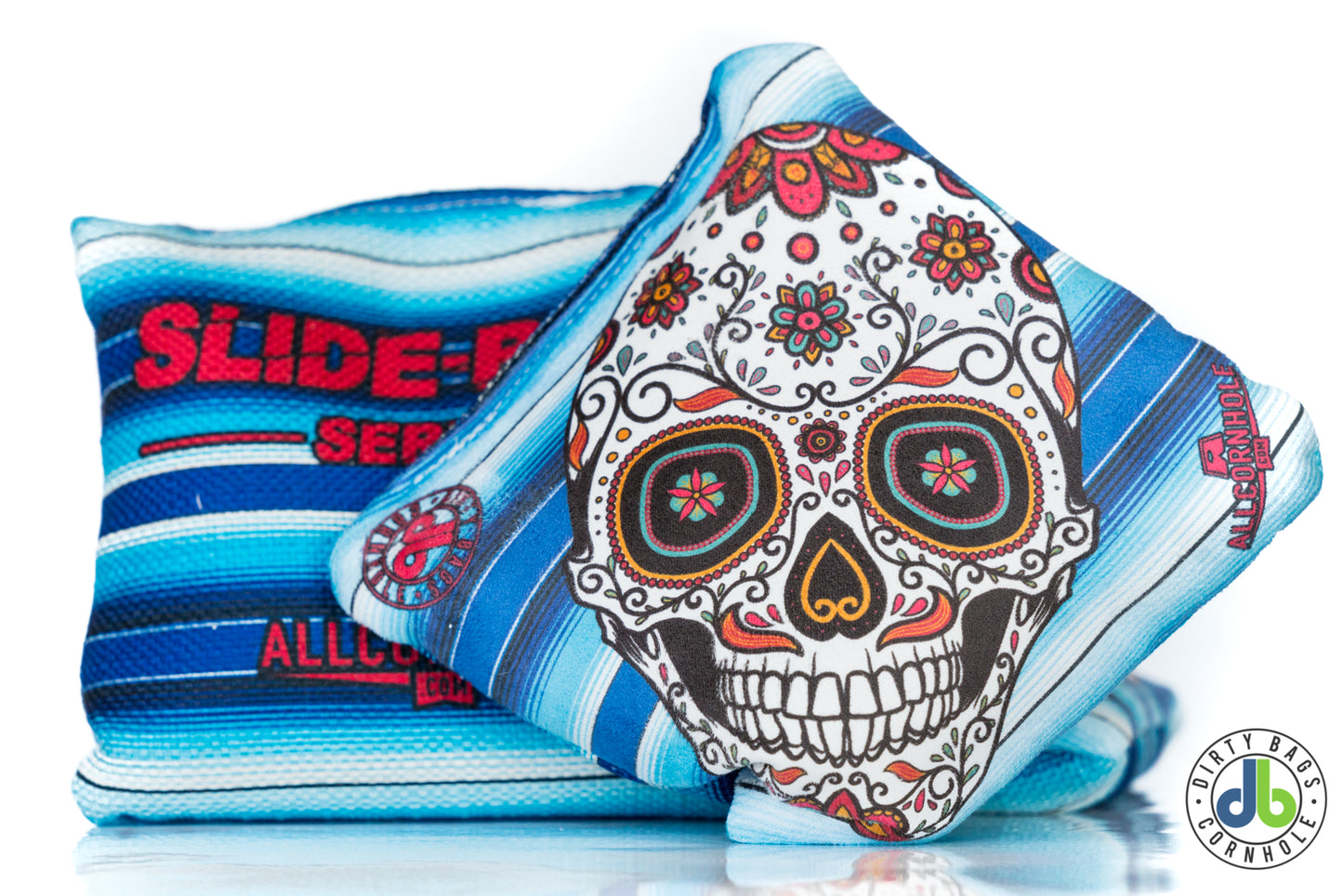 Slide Rite Cornhole Bags - DBC Sugar Skulls (Set of 4)