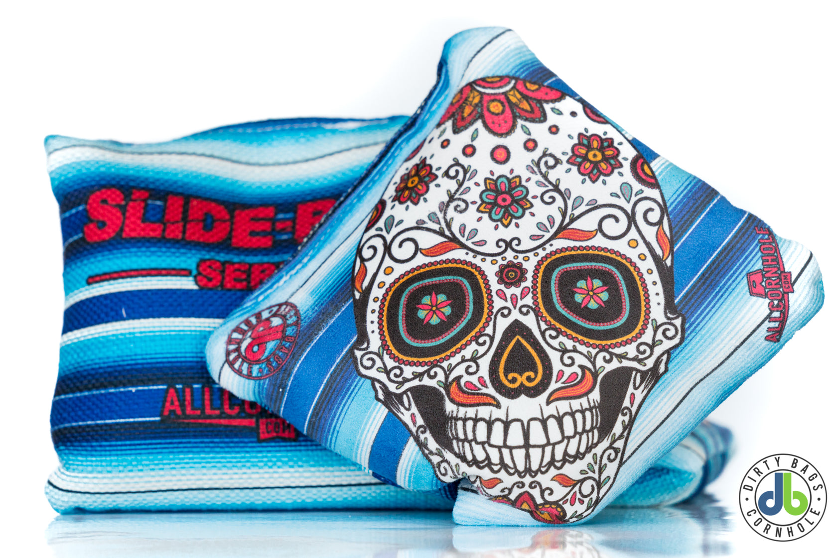 Slide Rite Cornhole Bags DBC Sugar Skulls (Set of 4) Dirty Bags