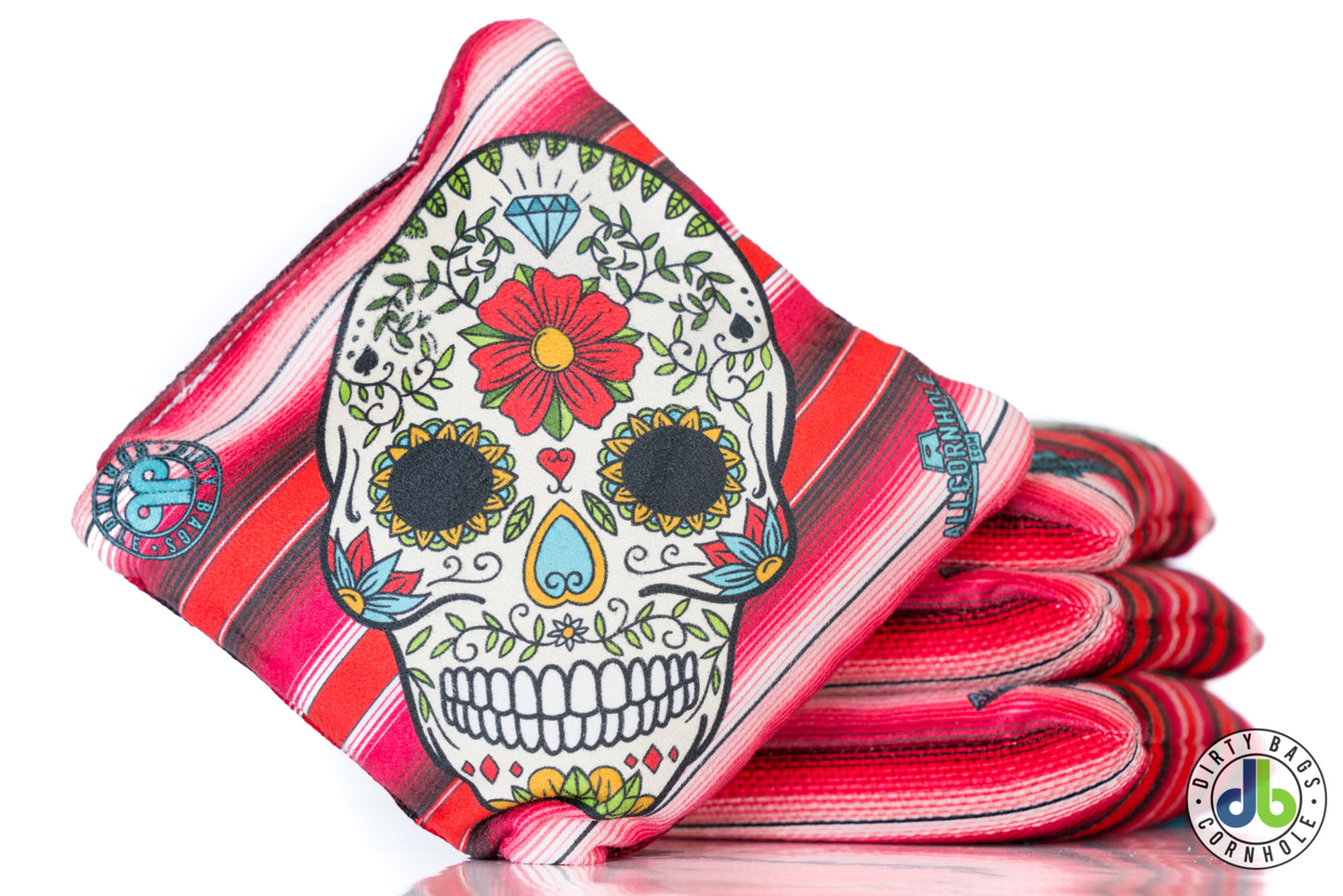 Slide Rite Cornhole Bags - DBC Sugar Skulls (Set of 4)