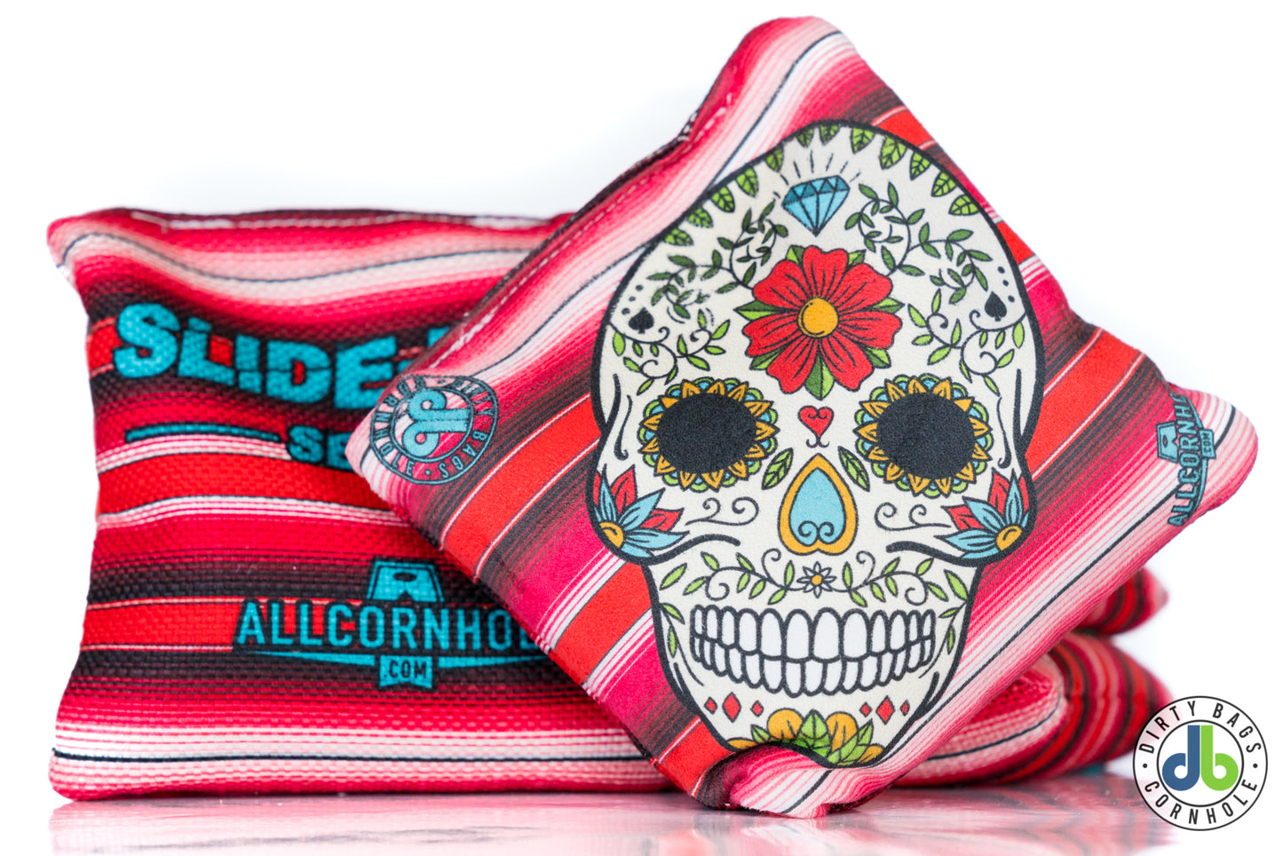 Slide Rite Cornhole Bags - DBC Sugar Skulls (Set of 4)