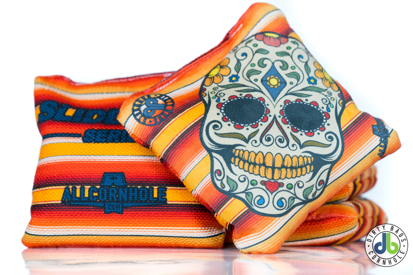 Slide Rite Cornhole Bags - DBC Sugar Skulls (Set of 4)