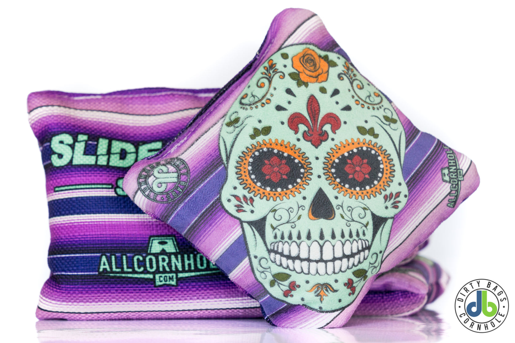Slide Rite Cornhole Bags DBC Sugar Skulls (Set of 4) Dirty Bags