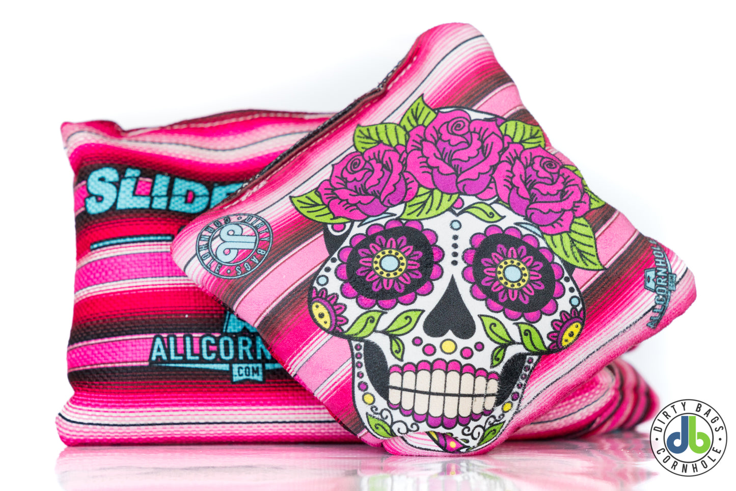 Slide Rite Cornhole Bags - DBC Sugar Skulls (Set of 4)