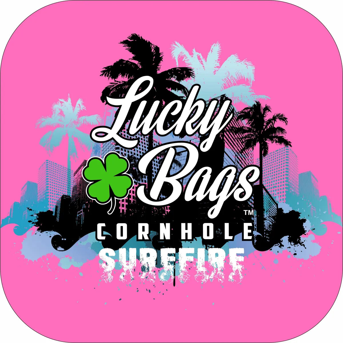 Lucky Bags Cornhole Surefire - Miami Vice Edition