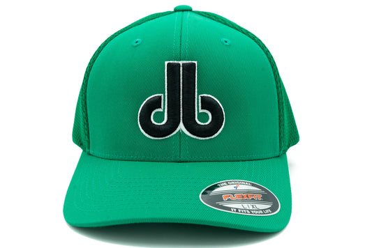 Kelly Green Wide Mesh db Hat